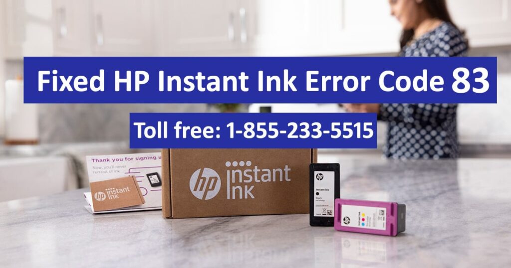 HP Instant Ink Error Code 83