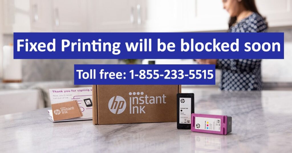 HP Instant Ink problem