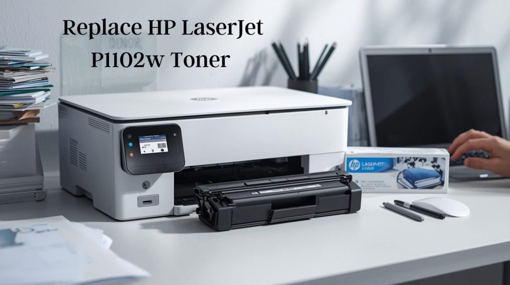 Replace HP LaserJet P1102w Toner