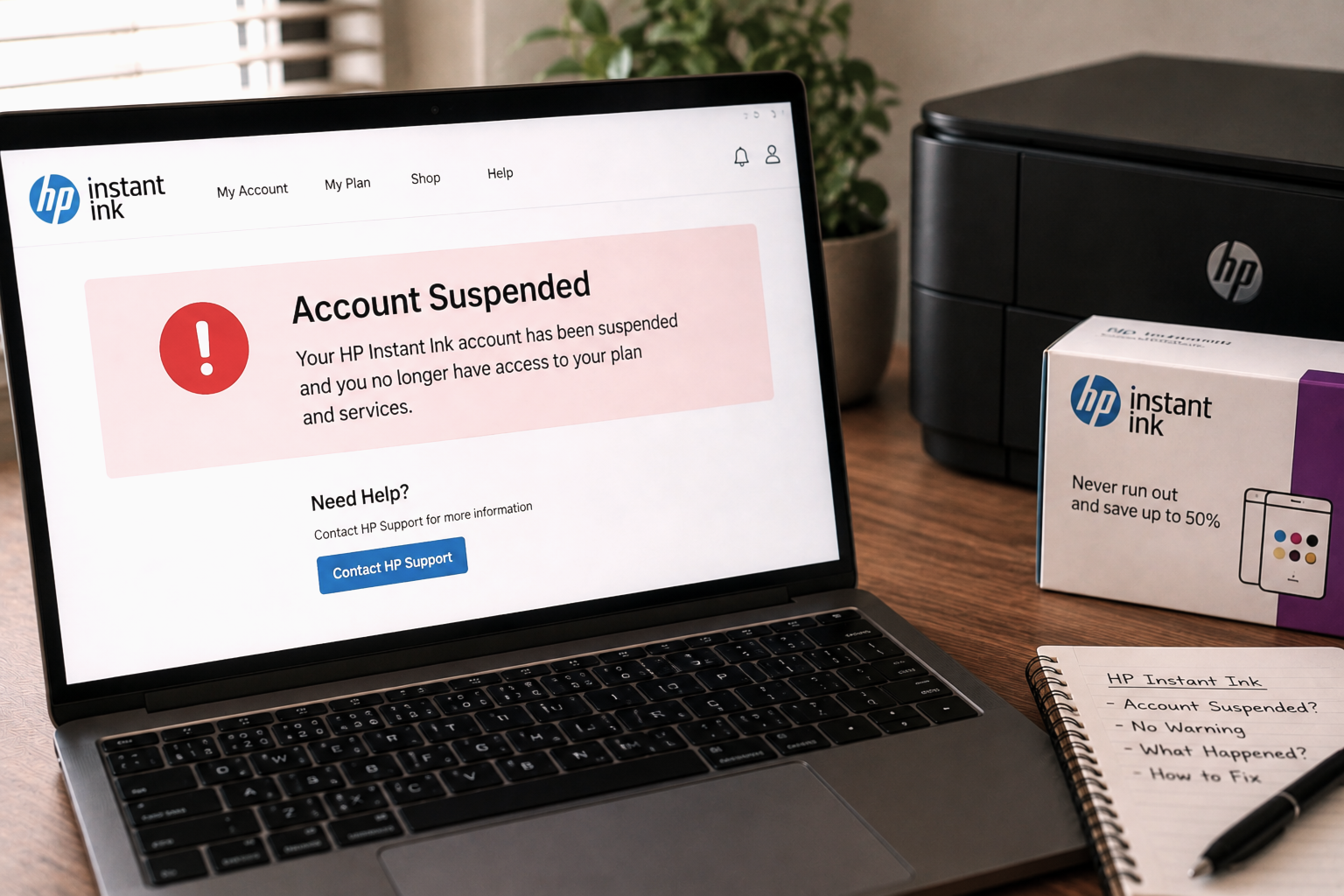 HP Instant Ink Account