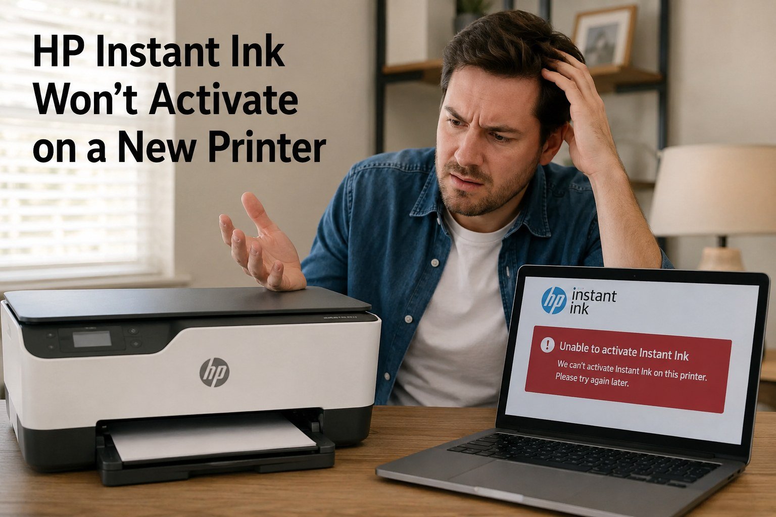 HP Instant Ink Won't Activate