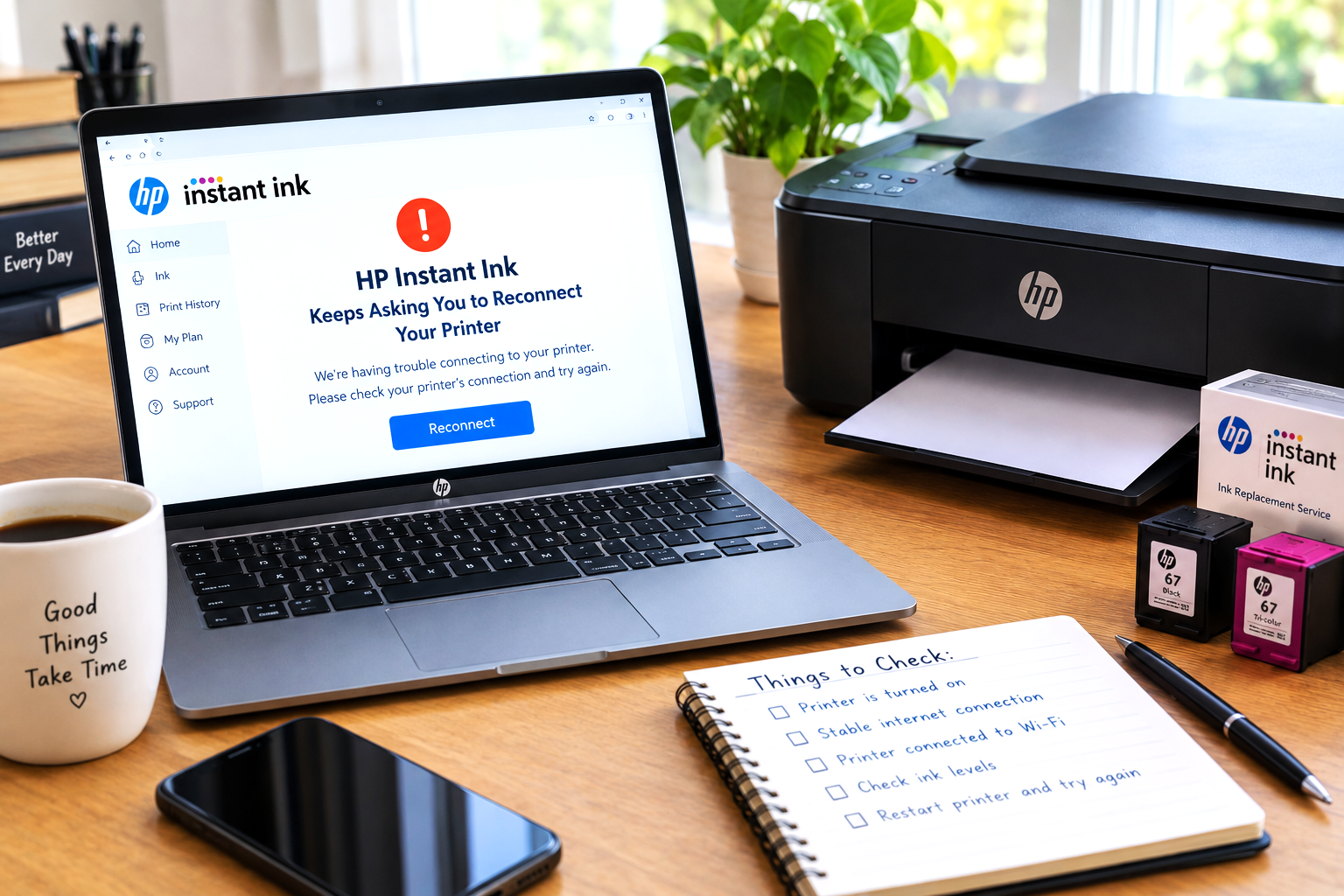 HP Instant Ink Keeps Asking